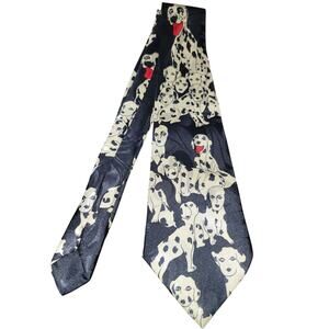 Dimoda 4x58 Necktie Dalmatian Dogs Vet Mens Animal Gift Tie